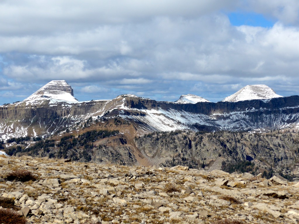 View of the Tetons from Rendezvous Mountain